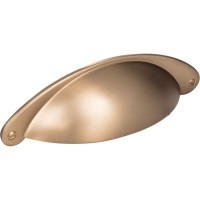 Lyon Shaker Cup Bin Pull (3" CTC) - Satin Bronze (8233SBZ) by Jeffrey Alexander