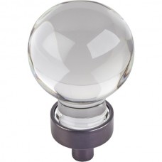 Harlow Glass Sphere Cabinet Knob (1-1/16") - Brushed Oil Rubbed Bronze (G130DBAC) by Jeffrey Alexander