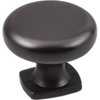 Belcastel Forged Look Flat Bottom Cabinet Knob (1-3/8") - Brushed Oil Rubbed Bronze (MO6303DBAC) by Jeffrey Alexander