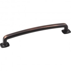 Belcastel Forged Look Flat Bottom Drawer Pull (160mm CTC) - Brushed Oil Rubbed Bronze (MO6373-160DBAC) by Jeffrey Alexander