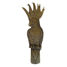Cockatoo (Vertical - Right side) Drawer Pull (3" cc) - Antique Brass (NHP-325-AB-R) by Notting Hill
