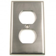 Traditional Single Outlet Switch Plate (783SN) Satin Nickel by Rusticware