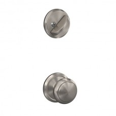 Andover Knob w/ Standard Rosette Tubular Entry Set Interior Trim Kit - F Series (F59AND) by Schlage