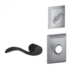 Accent Lever w/ Addison Rosette Tubular Entry Set Interior Trim Kit - F Series (F59ACC) by Schlage