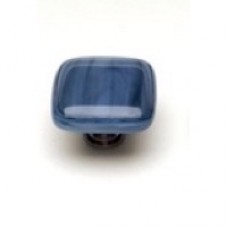 Cirrus Marine Blue 1-1/4" Glass Cabinet Knob (K-303) by Sietto