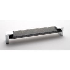 Affinity Slate Gray 8" CTC Glass Drawer Pull (P-1202-8) by Sietto