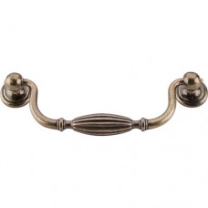 Small Tuscany Drop Pull (5-1/16" CTC) - German Bronze (M135) by Top Knobs