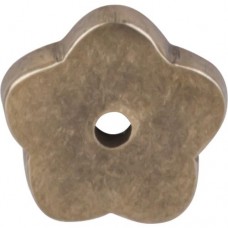 Flower Knob Backplate (1") - Light Bronze (M1426) by Top Knobs