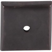 Square Knob Backplate (1-1/4") - Medium Bronze (M1452) by Top Knobs