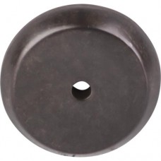 Round Knob Backplate (1-1/4") - Medium Bronze (M1462) by Top Knobs