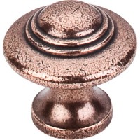 Ascot Cabinet Knob (1-1/4") - Old English Copper (M15) by Top Knobs