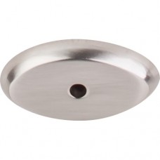 Oval Knob Backplate (1-1/2") - Brushed Satin Nickel (M2011) by Top Knobs