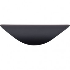 Cup Bin Pull (1-1/4" CTC) - Flat Black (M498) by Top Knobs