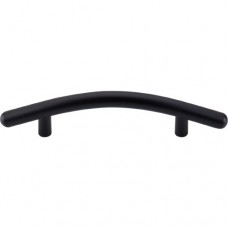 Curved Bar Drawer Pull (3-3/4" CTC) - Flat Black (M535) by Top Knobs