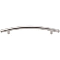 Curved Bar Drawer Pull (6-5/16" CTC) - Brushed Satin Nickel (M536) by Top Knobs