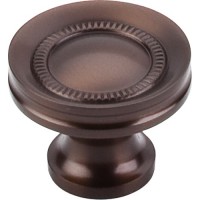 Button Faced Cabinet Knob (1-1/4") - Oil Rubbed Bronze (M755) by Top Knobs