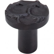 Cobblestone Round Cabinet Knob (1-1/8") - Coal Black (TK295CB) by Top Knobs