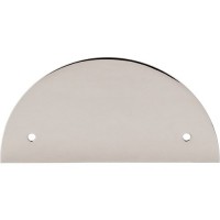 Half Circle Pull Backplate (3-1/2" CTC) - Polished Nickel (TK54PN) by Top Knobs