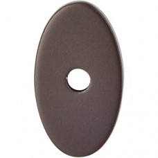 Small Oval Knob Backplate (1-1/4") - Oil Rubbed Bronze (TK58ORB) by Top Knobs