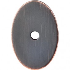 Medium Oval Knob Backplate (1-1/2") - Tuscan Bronze (TK60TB) by Top Knobs