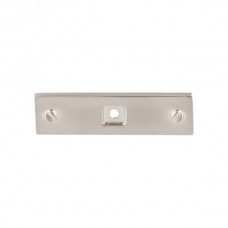 Channing Knob Backplate (3") - Brushed Satin Nickel (TK741BSN) by Top Knobs