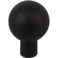 Brookline Cabinet Knob (7/8") - Flat Black (TK760BLK) by Top Knobs