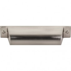 Channing Cup Bin Pull (3-3/4" CTC) - Brushed Satin Nickel (TK773BSN) by Top Knobs