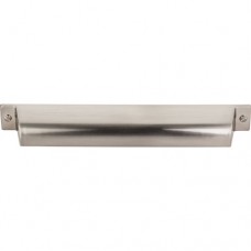 Channing Cup Bin Pull (7" CTC) - Brushed Satin Nickel (TK775BSN) by Top Knobs