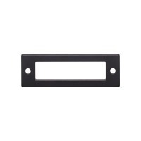 Hollin Pull Backplate (3" CTC) - Flat Black (TK923BLK) by Top Knobs