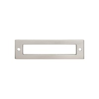 Hollin Pull Backplate (3-3/4" CTC) - Brushed Satin Nickel (TK924BSN) by Top Knobs