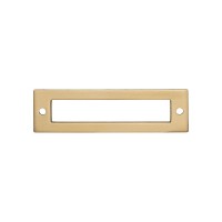 Hollin Pull Backplate (3-3/4" CTC) - Honey Bronze (TK924HB) by Top Knobs