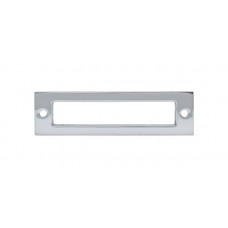 Hollin Pull Backplate (3-3/4" CTC) - Polished Chrome (TK924PC) by Top Knobs