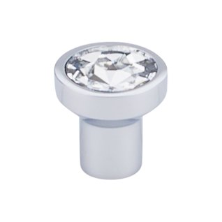TK736PC Polished Chrome Wentworth Crystal Round Cabinet Knob from the Barrington Collection by Top Knobs