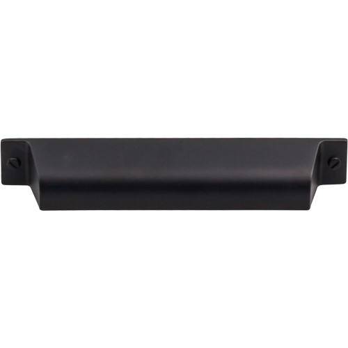TK774BLK Flat Black Channing Cup Bin Pull from the Barrington Collection by Top Knobs
